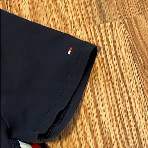 Tommy Hilfiger T-Shirt Dress, Navy with Striped Braid, Small - Picture 3 of 7